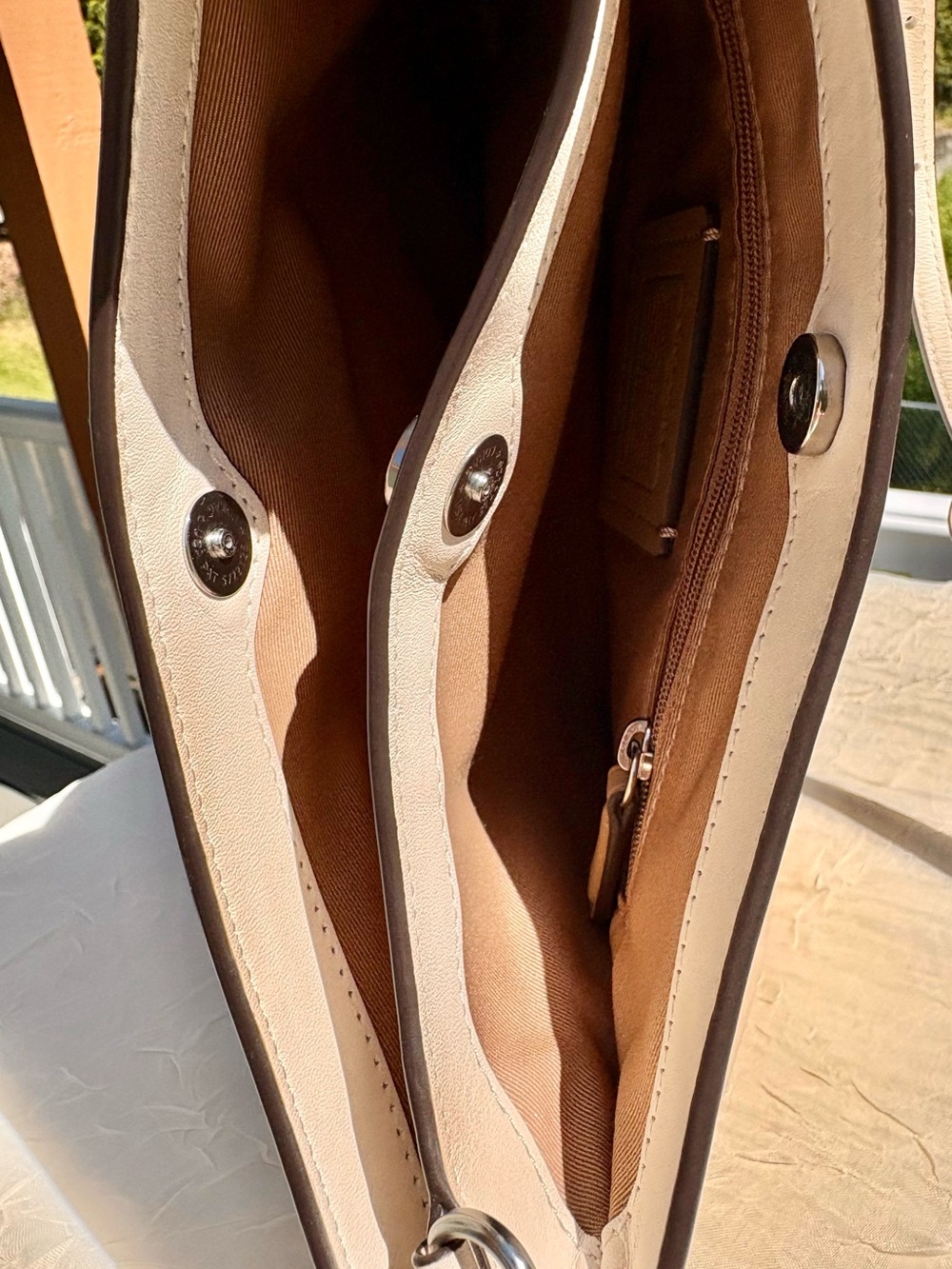 COACH Penelope Shoulder Bag In Chalk White CP101 - Picture 8 of 13
